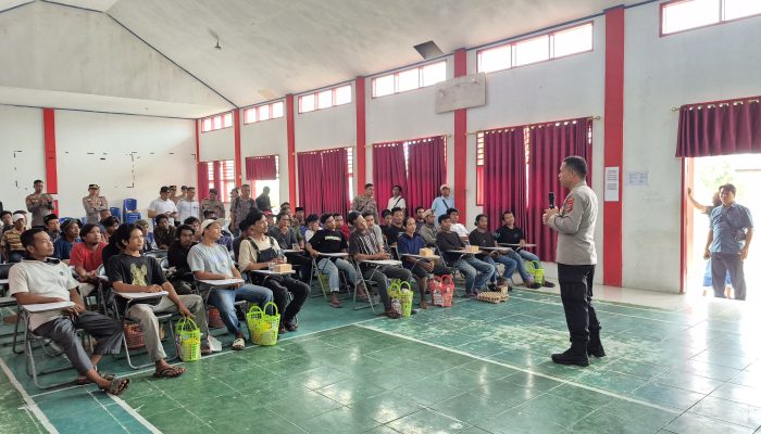 SPN Polda Sulteng, Peringati Harlah Pancasila dengan Kegiatan Sosialisasi dan Bagikan Bansos