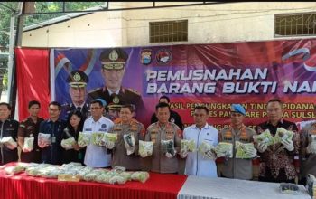 Polda Sulsel Musnahkan 44 Kg Sabu Hasil Pengungkapan Polres Parepare
