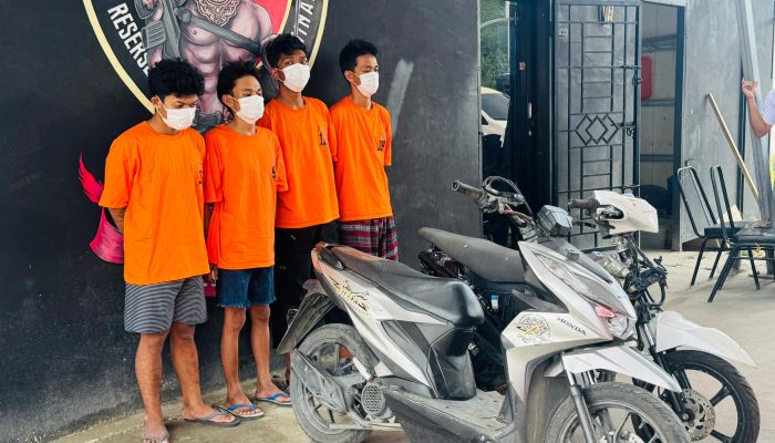 Beraksi di 36 TKP, Empat Residivis Curanmor dan Pembobol Rumah Diringkus Resmob Polda Sulteng