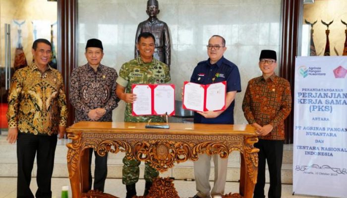 TNI dan PT Agrinas Pangan Nusantara Tandatangani PKS Percepatan Pembangunan KDKMP