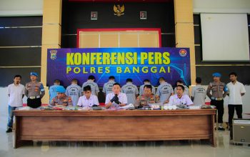 Polres Banggai Gelar Press Conference Kasus Narkoba, 26 Tersangka Termasuk 2 Wanita Dihadirkan ke Publik
