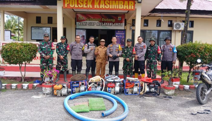 Polsek Kasimbar Tertibkan PETI di Desa Posona, Sejumlah Alat Tambang Diamankan