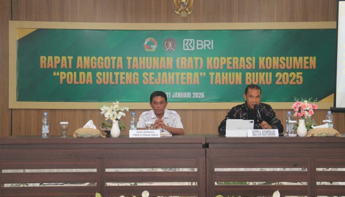 Komitmen Tingkatkan Kesejahteraan Anggota, Koperasi Polda Sulteng Gelar RAT III