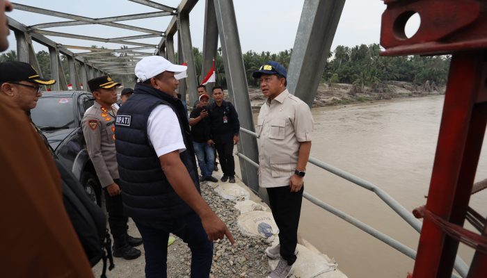 Mendagri Tito Tinjau Infrastruktur Jembatan Pascabencana di Bireuen