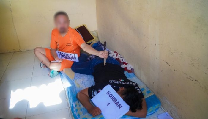 Polres Banggai Gelar Rekonstruksi Pembunuhan Karyawan Toko All Swalayan Luwuk