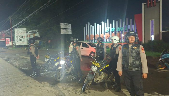Samapta Polres Gowa Terus Hadir Jaga Keamanan Lewat Patroli Mobile Hunting