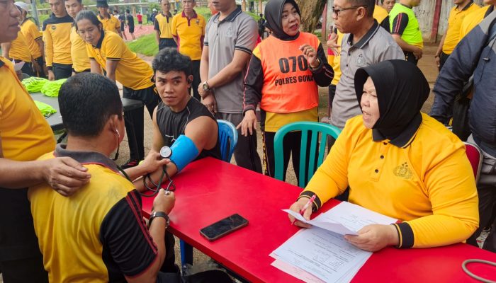 Polres Gowa Gelar Tes Kesamaptaan Jasmani dan Beladiri Polri Semester I Tahun 2026