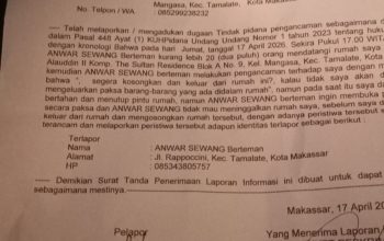 Wartawan TVRI Sulsel Laporkan Dugaan Pengancaman ke Polrestabes Makassar