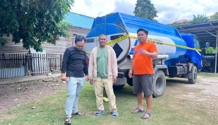 Diduga Angkut Solar Subsidi Tanpa Dokumen, Truk Tangki Diamankan di Polsek Luwuk Polres Banggai