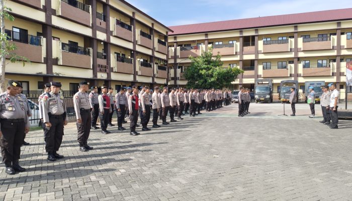 Antisipasi Aksi Mahasiswa dan Masyarakat, Polres Gowa Gelar Apel Siaga
