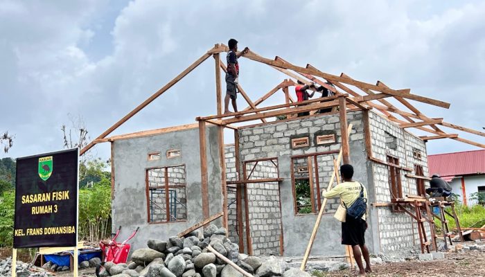 Proges RTLH TMMD ke 128 Kodim 1801/Manokwari Kian Melesat