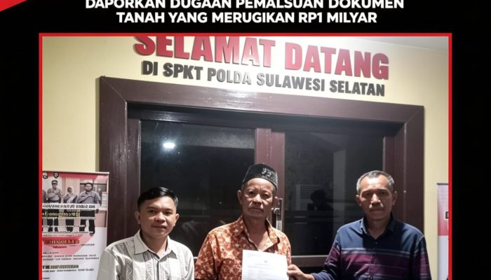 Didampingi LBH-MRI, Warga Gowa Laporkan Dugaan Pemalsuan Dokumen Tanah yang Diduga Merugikan Rp1 Miliar