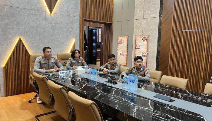 Kapolres Gowa Ikuti Anev Program Ketahanan Pangan Polri Secara Virtual